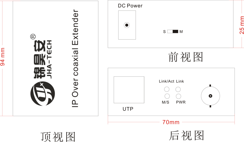 1路EoC网络高清传输器（安防专用）